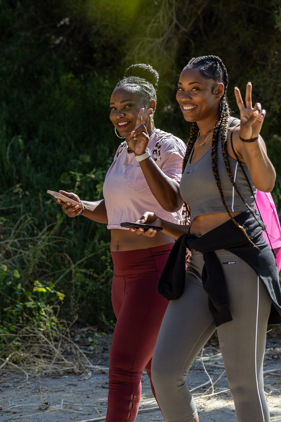 Women walking outdoors together